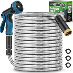 Advinski 10-Foot Garden Hose with 10-Function Nozzle 